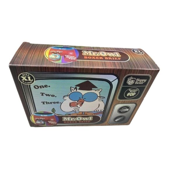 Happy Boxer MR OWL Tootsie Roll Pop Men Boxer Briefs Novelty TV Box Size XL - Picture 4 of 7